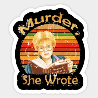 murder she wrote Vintage Sticker